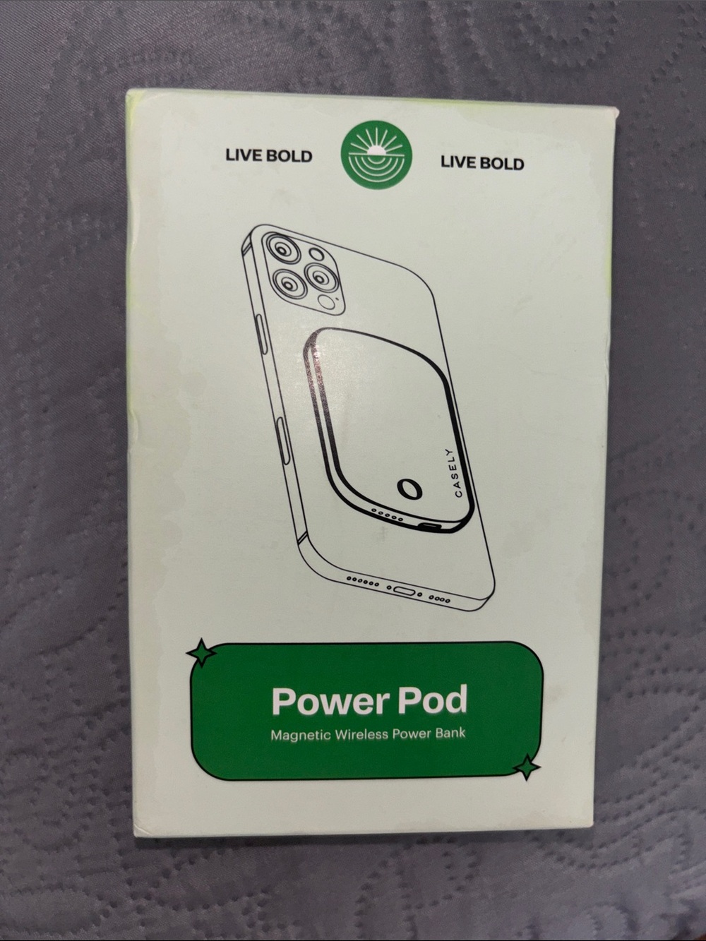 CASELY Power Pod Magnetic Wireless Power Bank - BLACK